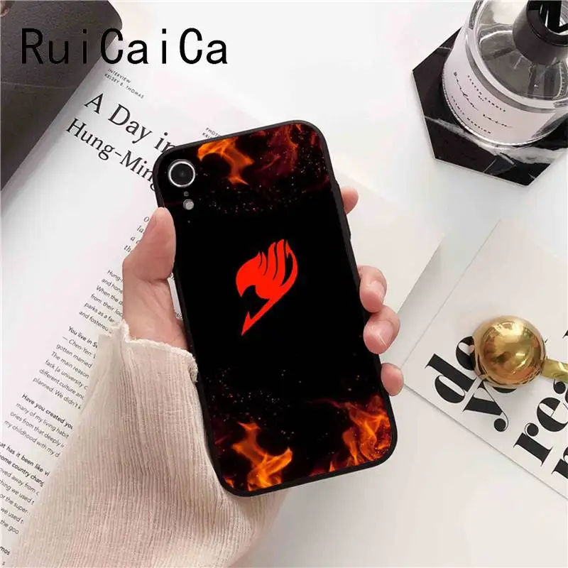 Чехол для iPhone 6S 6plus 7 7plus 8 8Plus X Xs MAX 5 5S XR с логотипом аниме манги Феи хвоста Ruicaica |