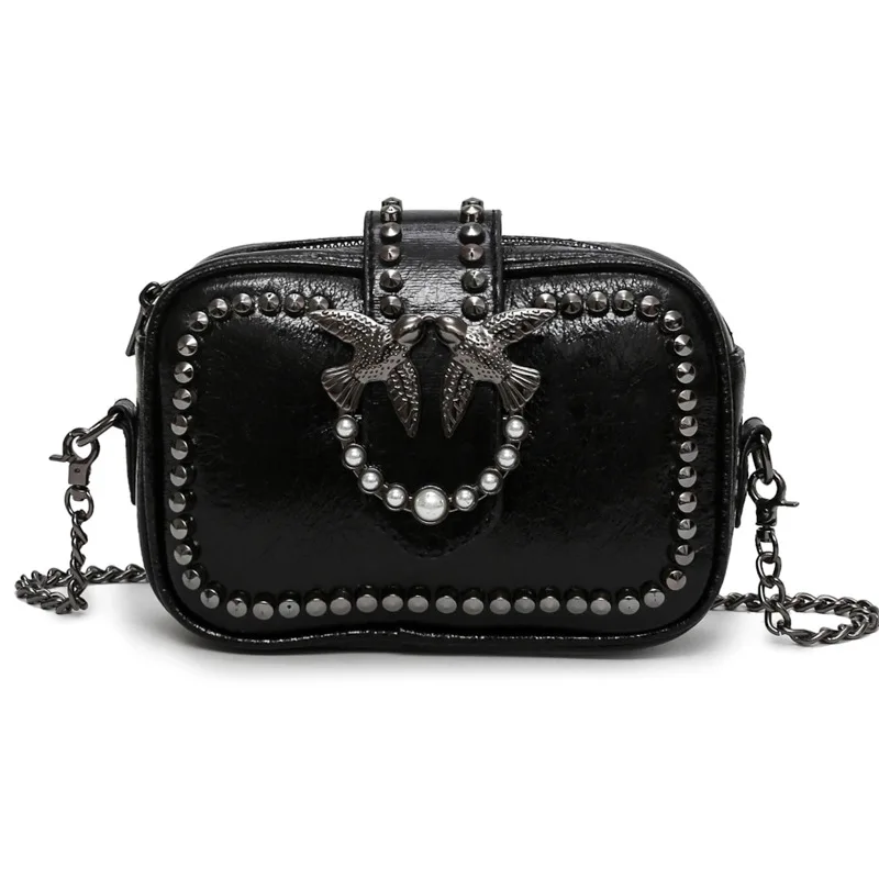 Сумки для женщин 2018 Ретро сумка Женская Ласточка замок пряжки женская заклепки