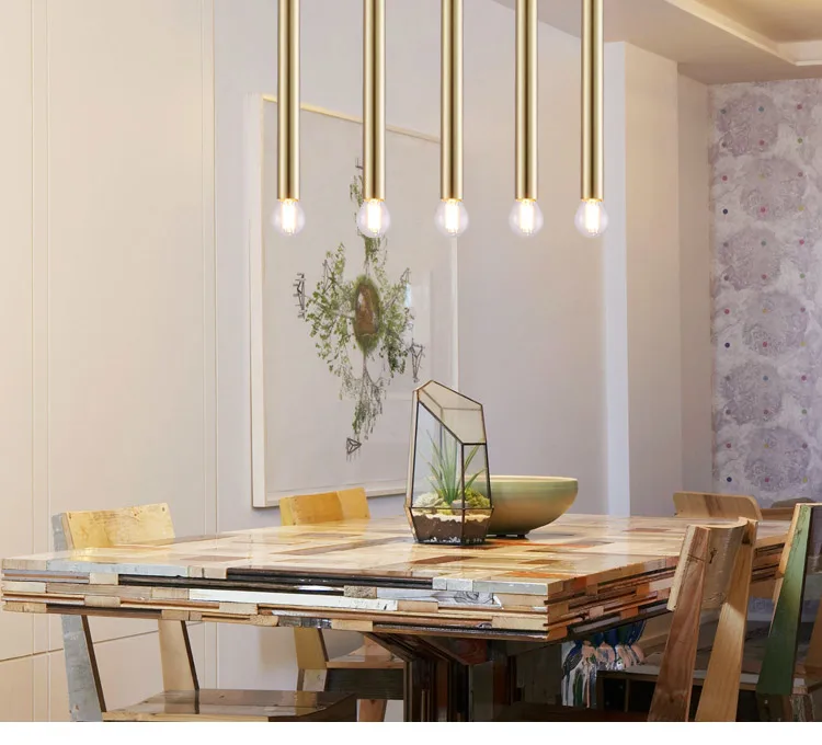 

Nordic Gold Suspension Pendant Light Fixture E27 Bedroom Cafe Shop loft industrial lamp Single Head hanglamp luminaire suspendu