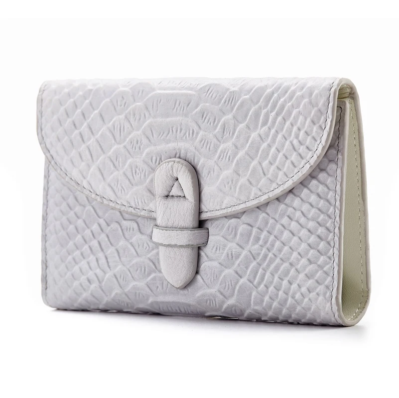 Модный женский кошелек из натуральной кожи под змеиную кожу кошельки короткий