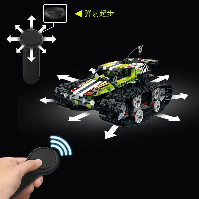 Technic комплекты радиоуправляемая Гоночная машина с дистанционным управлением и usb-зарядным устройством, строительные наборы, игрушки для детей, совместимые строительные комплекты