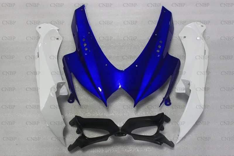 GSXR 600 2008 2010 K8 Пластиковые обтекатели GSX R 08 09 обтекатель для мотоцикла R750 сине белый