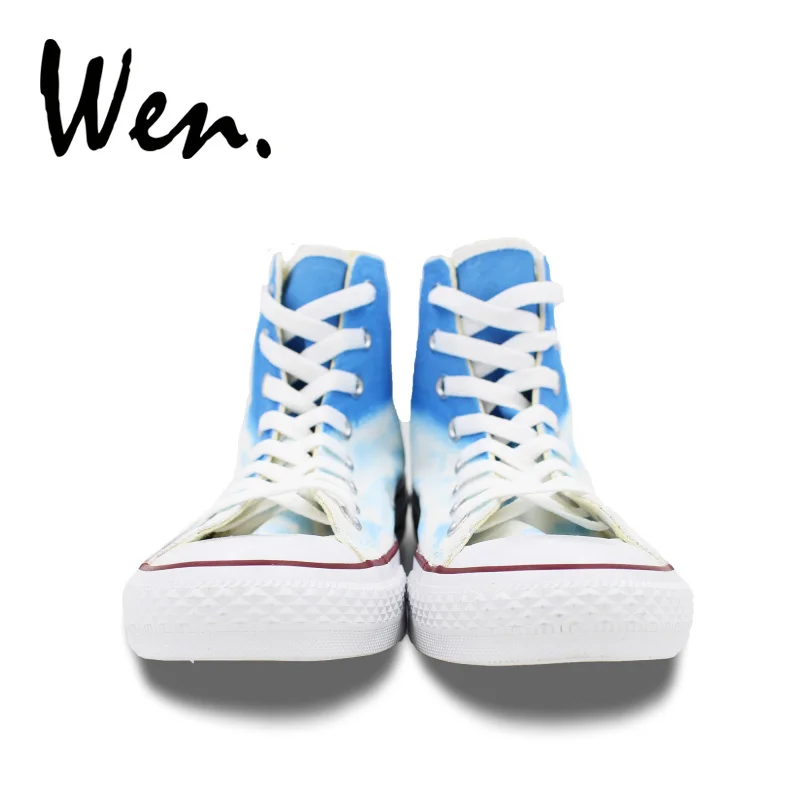 Кеды Wen Design для мужчин и женщин высокие кроссовки с красивым пингвином