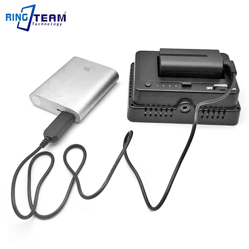 NP-F750 пустая батарея DC муфта заменяет NP-F970 F770 F550 F570 F980 F990 F750 для мониторов YongNuo NangGuan Светильник лампы