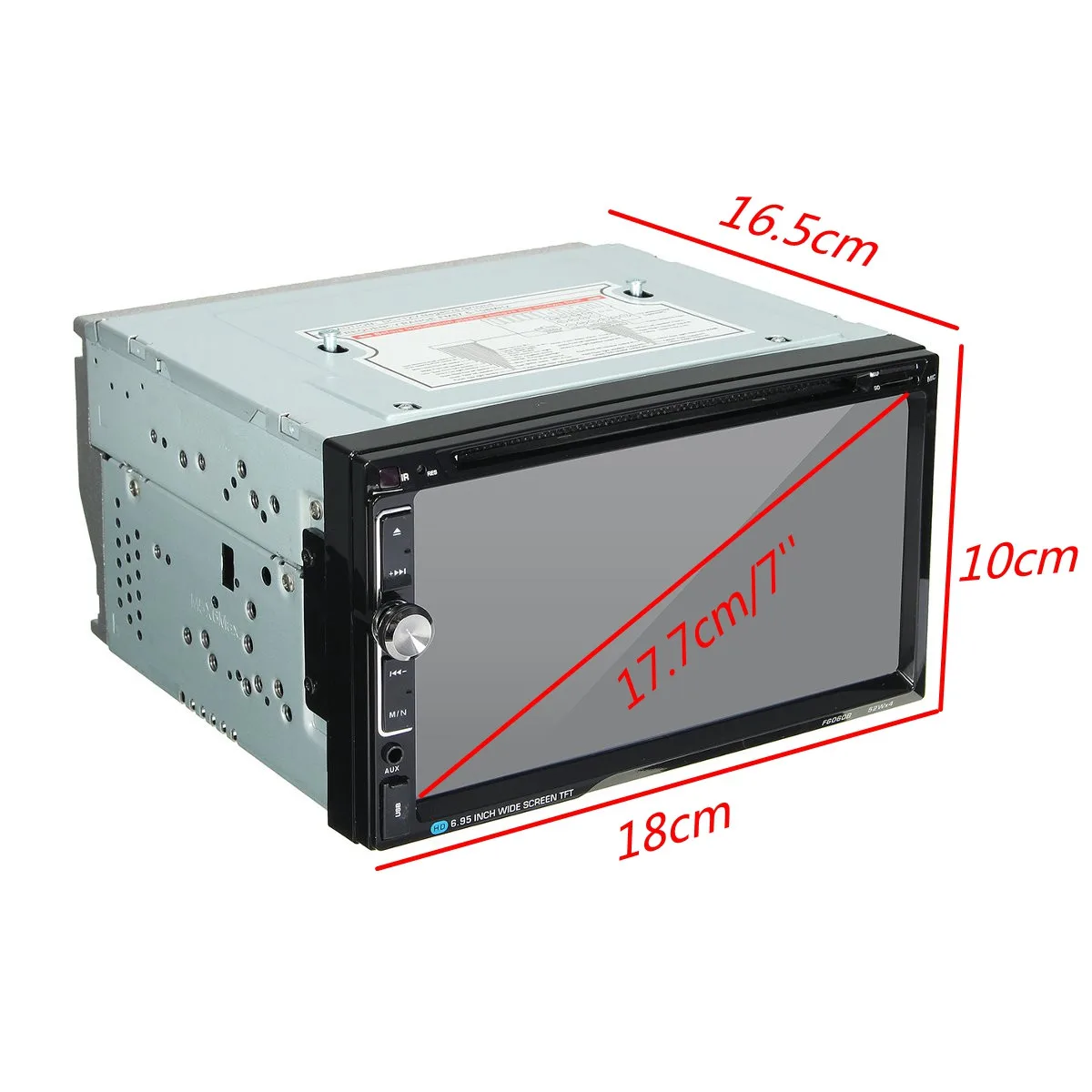 7 дюймов 2 Din 52 Вт* 4 Универсальный автомобильный стерео DVD радио плеер bluetooth FM MP3 MP4 Радио Aux развлечения мультимедийный плеер