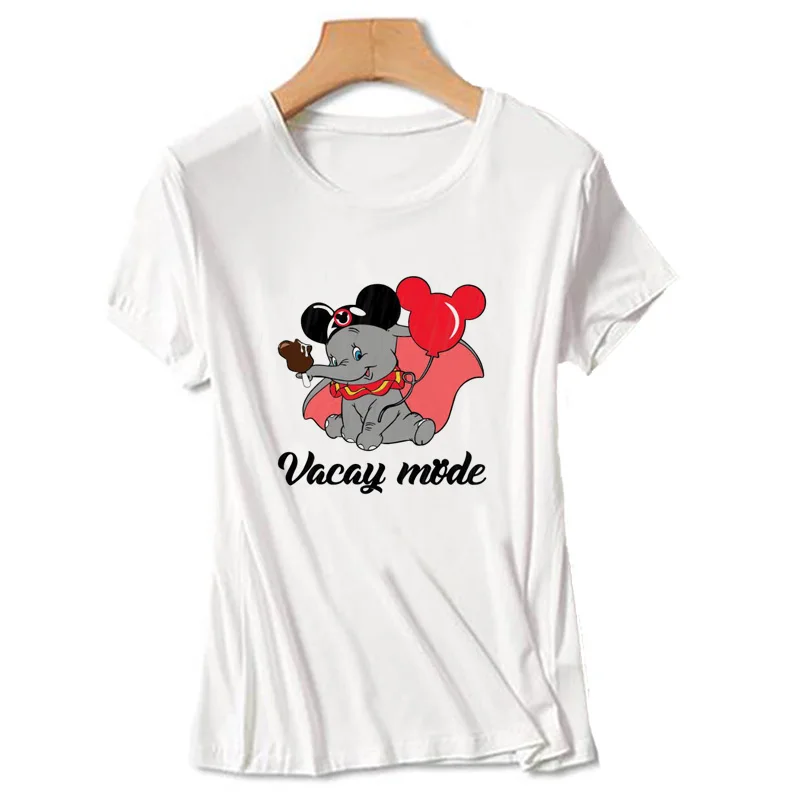 Dumbo Super Fly Футболка женская забавная футболка со слоном Svg Vacay Mode Tshits для женщин и