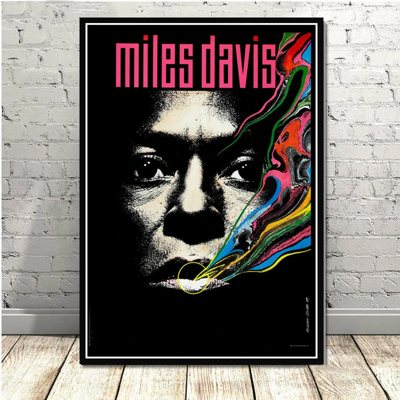 Музыкальный альбом Miles Davis Blue Jazz поп звезда певец печатный постер картина маслом