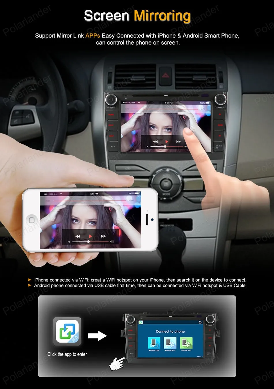 Для Toyota Corolla 2007 2008 2009 2010 2011 2 Din 8-дюймовый автомобильный DVD-плеер BT GPS wifi 16G 4-ядерный