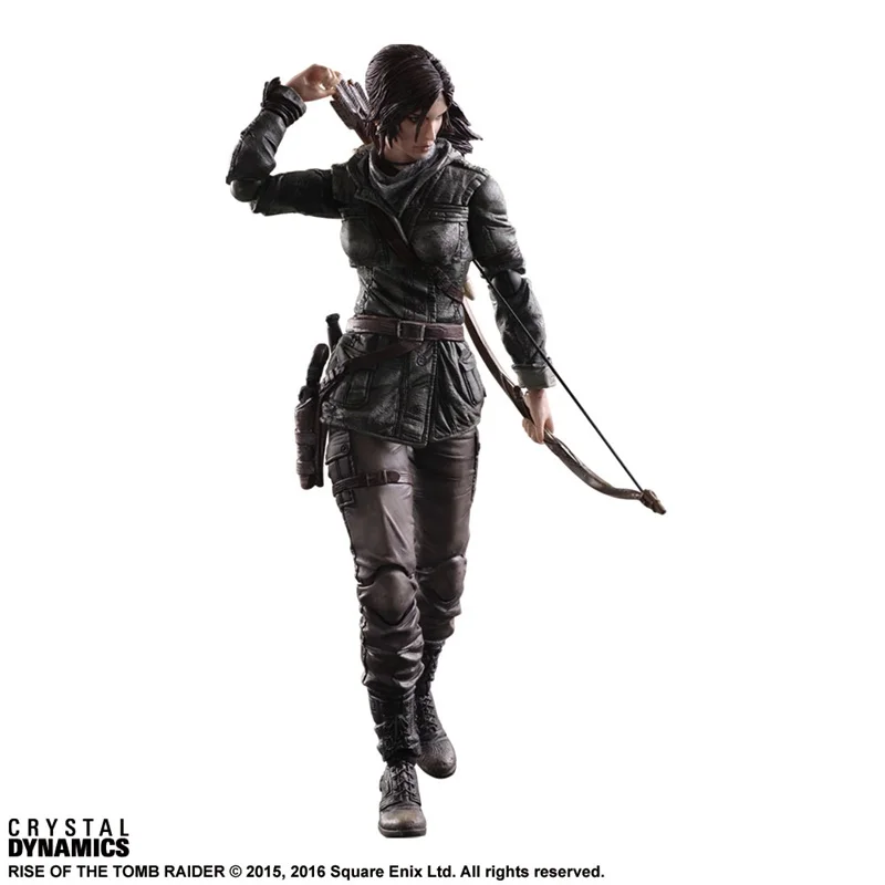 Play Arts Kai фигурка Tomb Raider Rise of the Tomb Raider Lara Croft фигурка куклы ПВХ Коллекционная модель игрушки 27 см