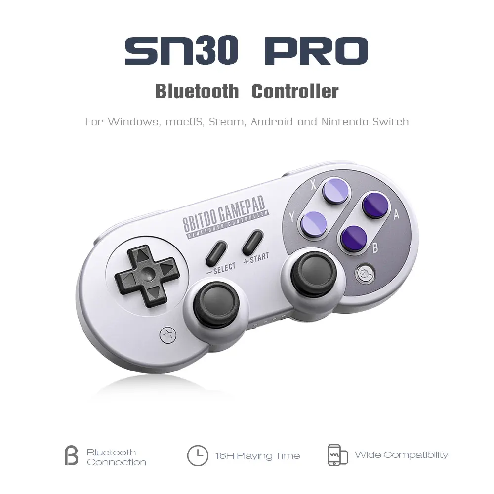 8Bitdo SN30 Pro Gamepad Controller Joystick for Nintendo Steam For Windows Mac OS Android Rumble Vibration Motion VS SF30 pro |