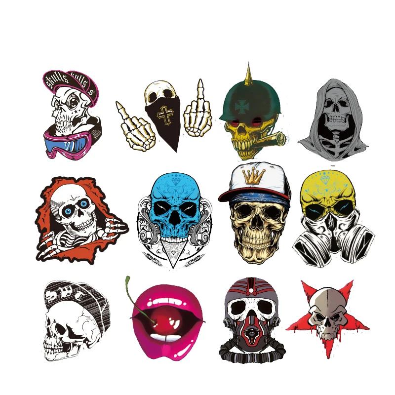 52 шт. наклейка с черепом в стиле аниме забавная для ноутбука украшение на тему