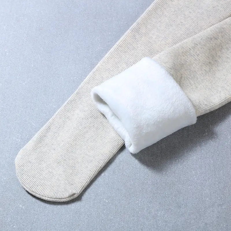 beige yellow style 2 Плотные бархатные женские леггинсы с высокой талией, Стрейчевые хлопковые флисовые леггинсы, обтягивающие теплые зимние леггинсы, длинные женские брюки C5064 - Цвет: beige yellow style 2