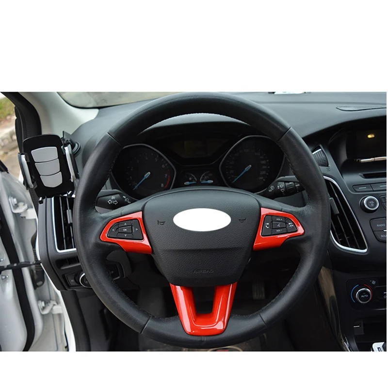 Для Ford Kuga Escape Ecosport 2017 2018 аксессуары 3 шт./компл. Защита рулевого колеса автомобиля