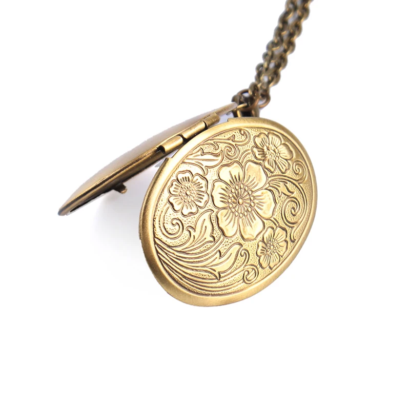 1 шт. Лидер продаж Бронзовый цветок узор кулон в виде фоторамки вечерние платье