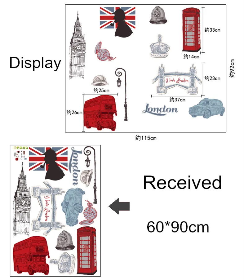 Лучшие креативные DIY настенные стикеры с большим Беном в стиле автобуса для домашнего декора детской