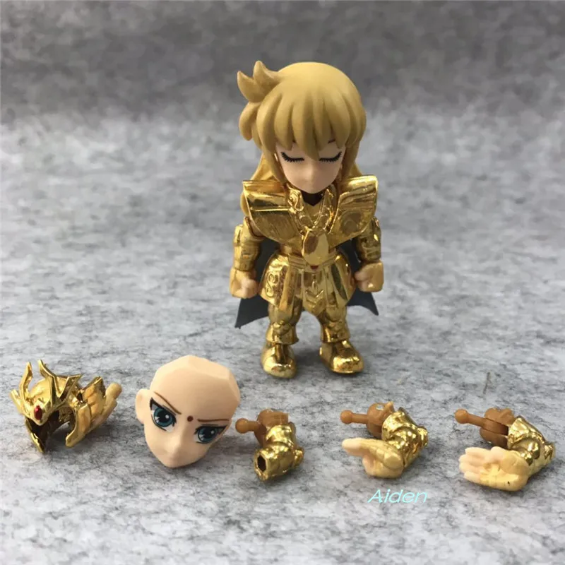 3 шт./компл. Saint Seiya Стрелец Лев Aioria Дева Шака ПВХ Действие фигуры игрушки фигурки