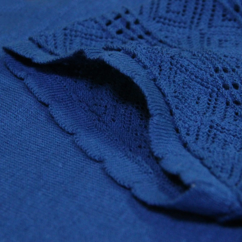 Лето 2017 г. Новый Винтаж Тонкий выдалбливают хлопок Вязание Для женщин футболка с