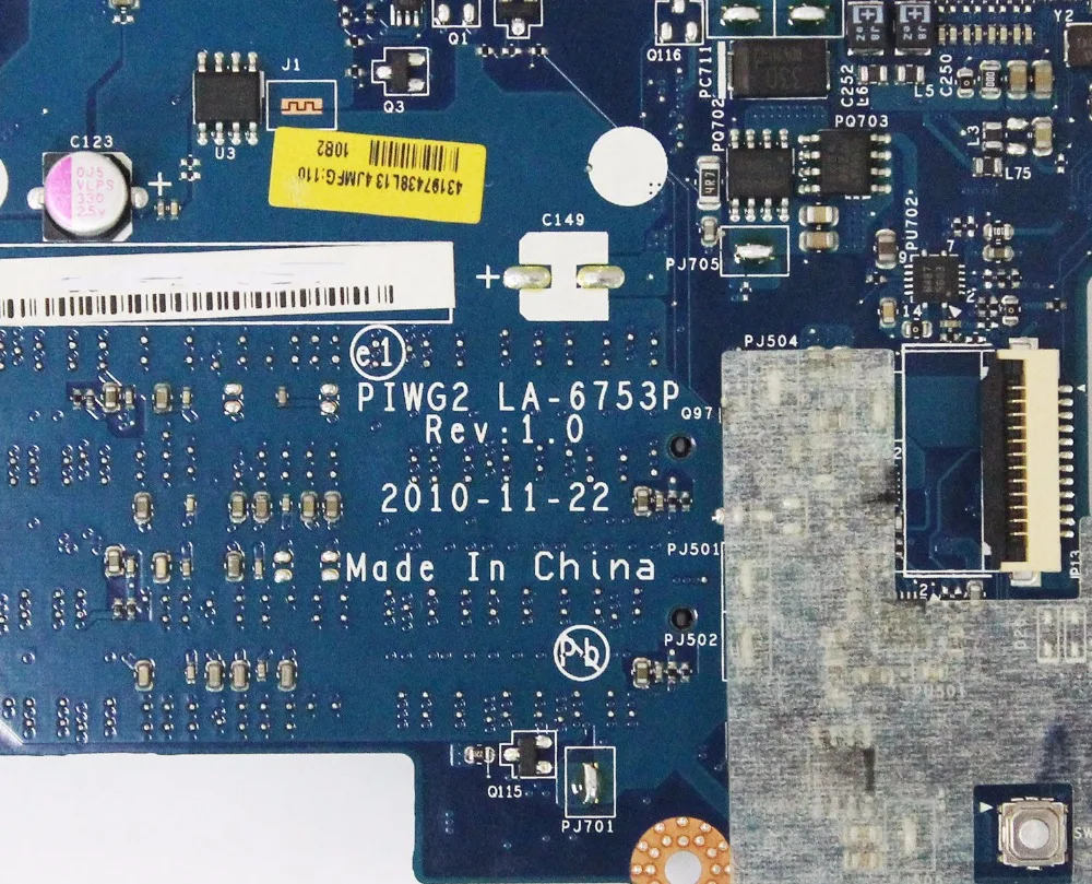 KEFU LA-6753P материнская плата для ноутбука lenovo G570 материнская плата для ноутбука LA-6753P материнская плата HM65 с интерфейсом HDMI