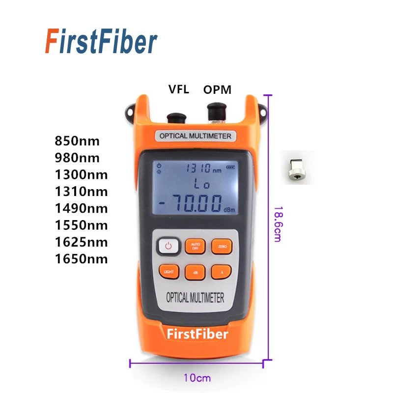 

High Quality 2 In 1 Fiber Optic Multimeter with Optical Power Meter and 5mW Visual Fault Locator