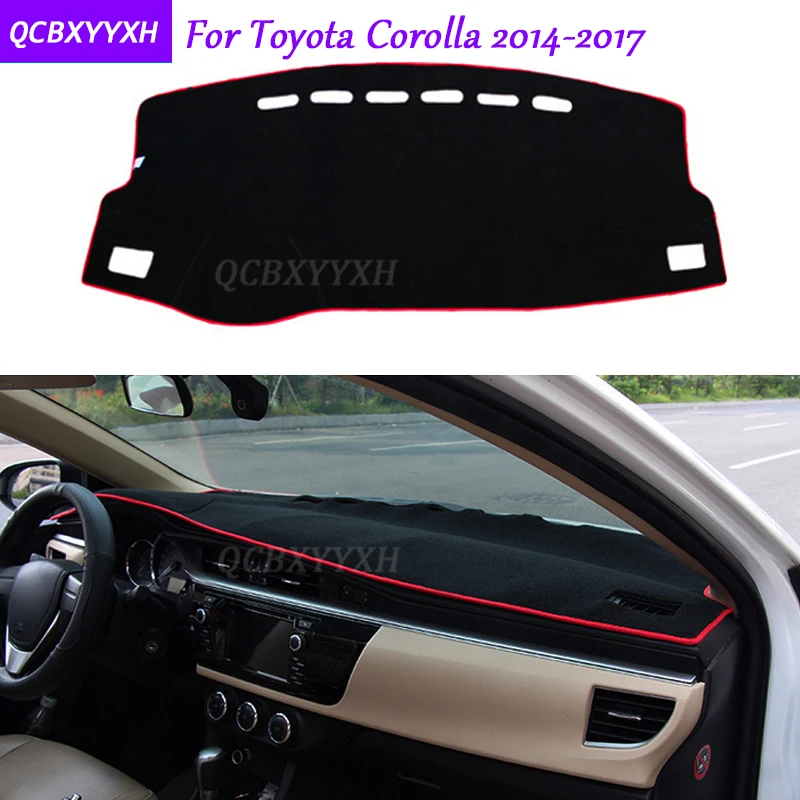 Коврик для приборной панели Toyota Corolla 2014 2017 защитный коврик интерьера Photophobism