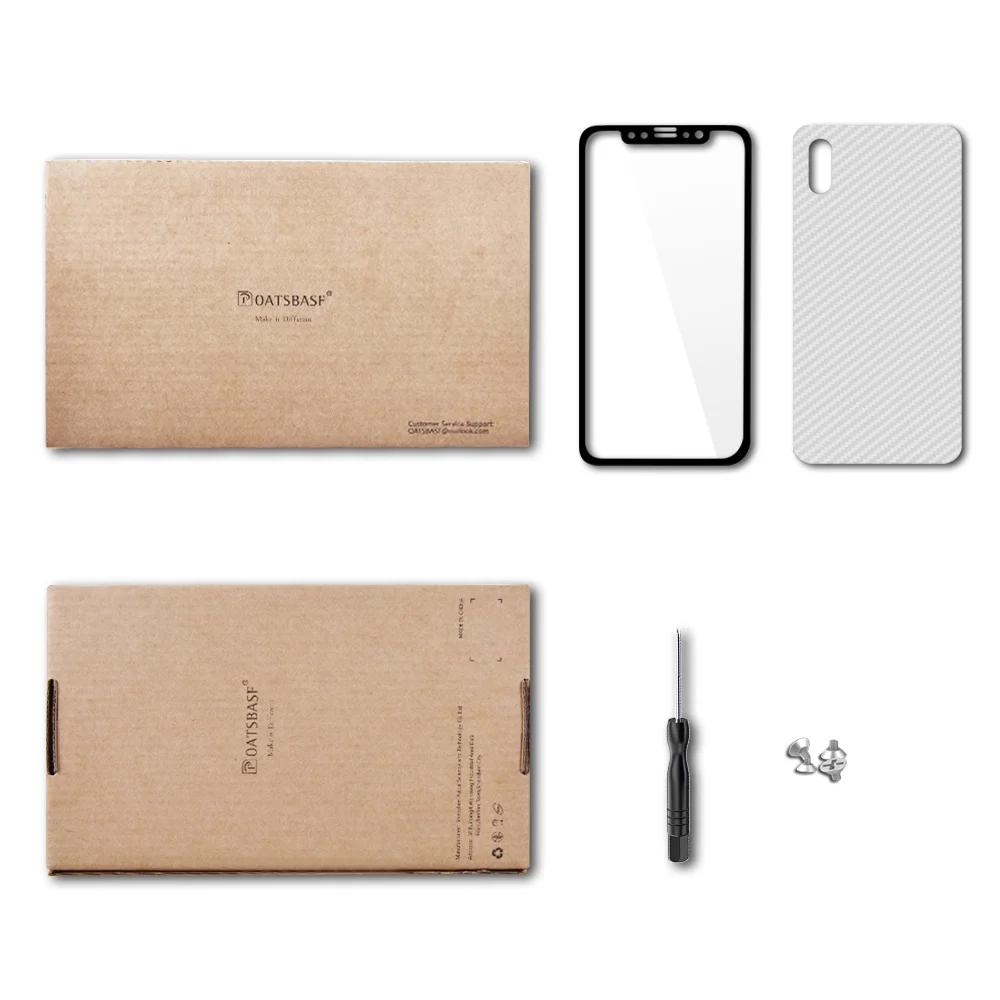 OATSBASF X форма с кольцом держатель чехол для iPhone XS оболочка для iPhone XS MAX чехол металлический бампер для iPhone X с подарочной стеклянной пленкой