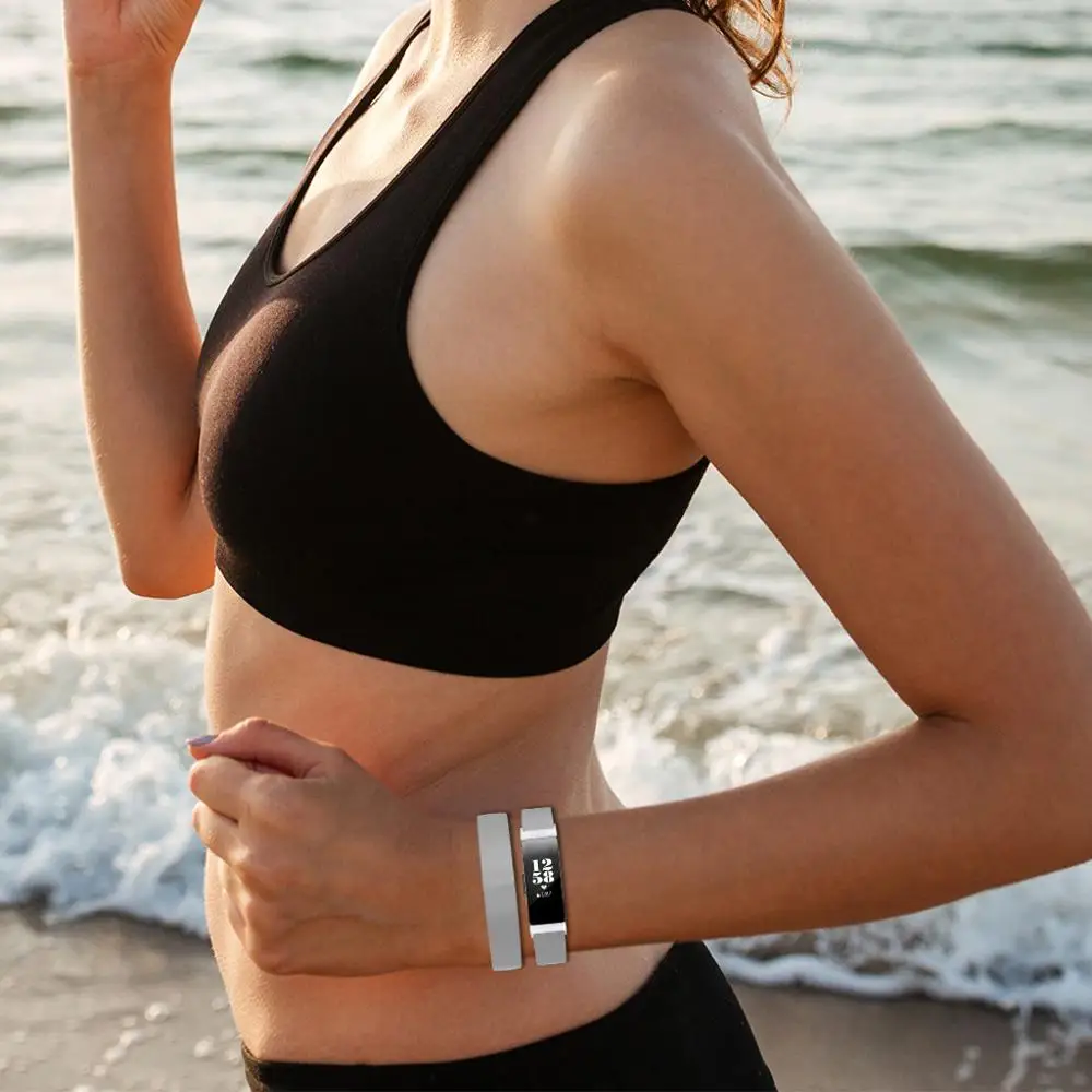 Смарт часы кожаный ремешок для Fitbit Inspire/Inspire HR двойной тур сменный