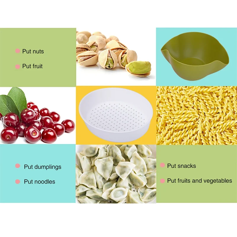 Двухслойная сервировочная тарелка фруктовые орехи поднос для закусок кухонная