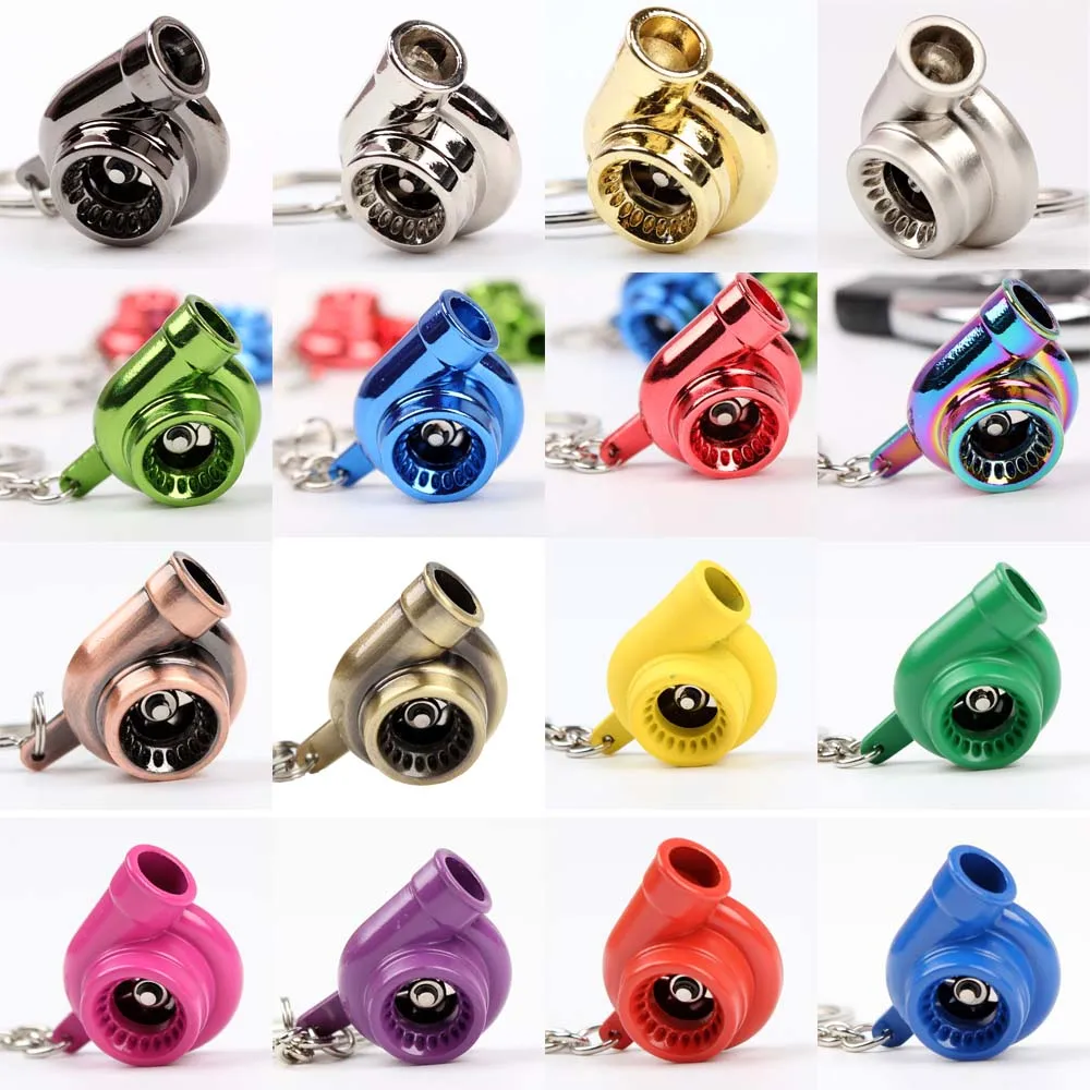 1 шт. брелок для ключей турбины несколько цветов|spinning turbo|turbine keychainskeychain turbocharger |