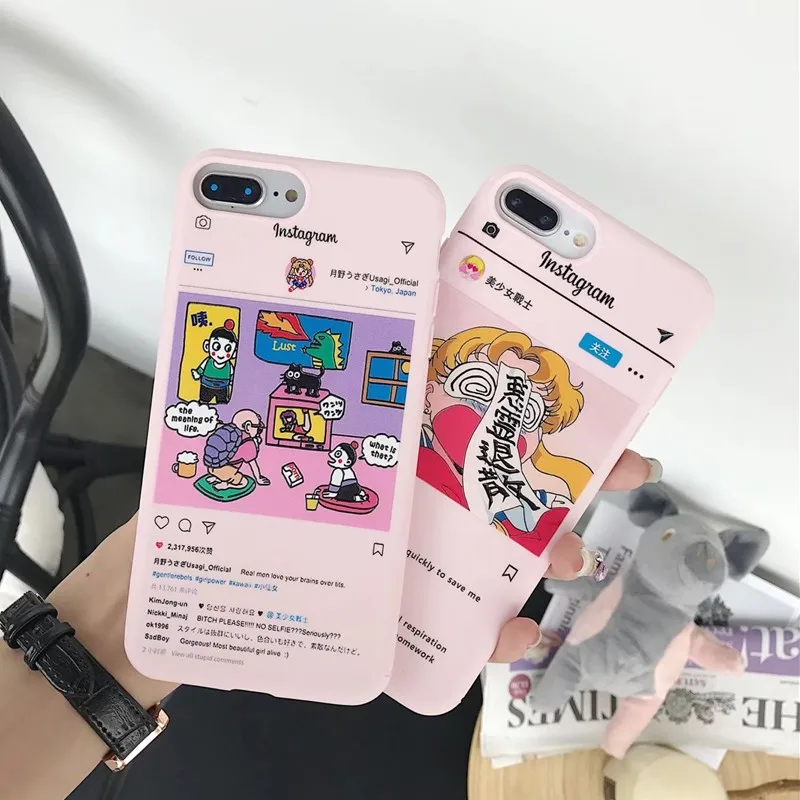 Модный чехол Ins для iPhone 6 6s 7 8 Plus мягкая силиконовая резиновая крышка из ТПУ XS Max XR X |