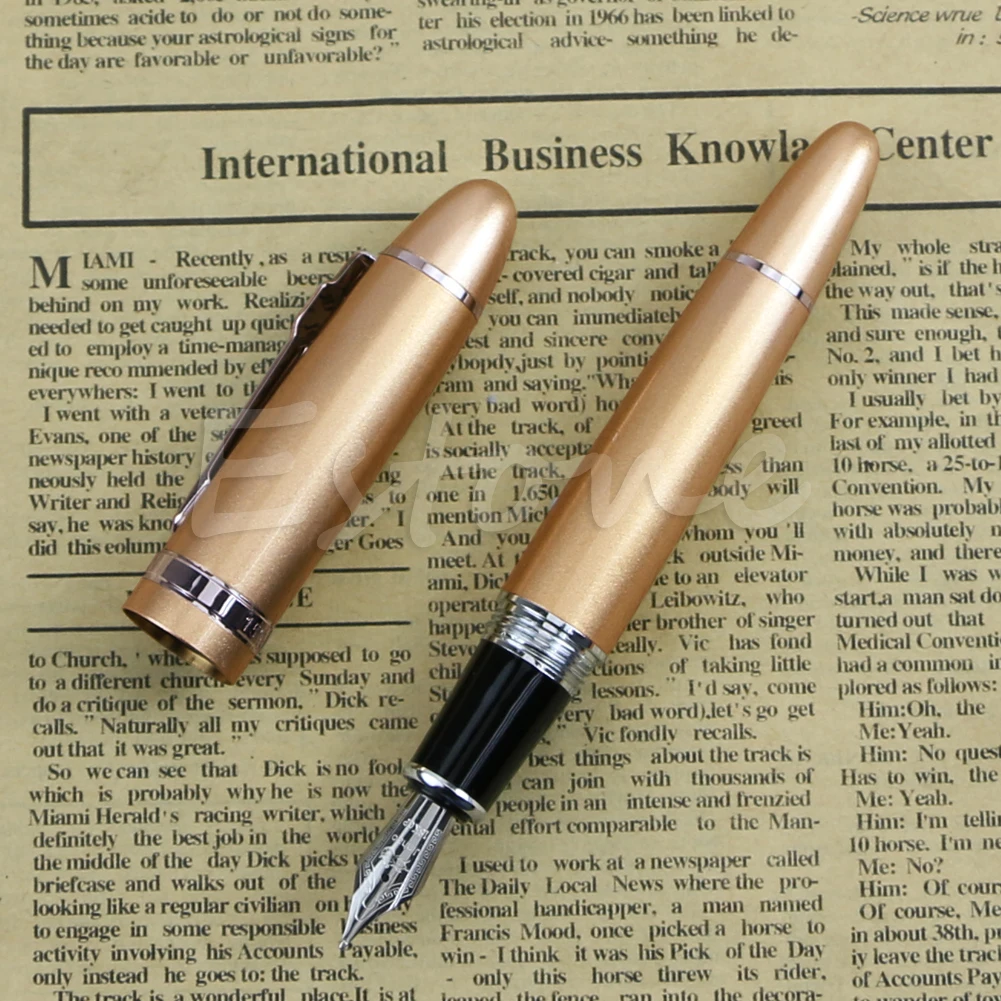 Популярная Роскошная стальная перьевая ручка Jinhao 159 с синим и серебряным