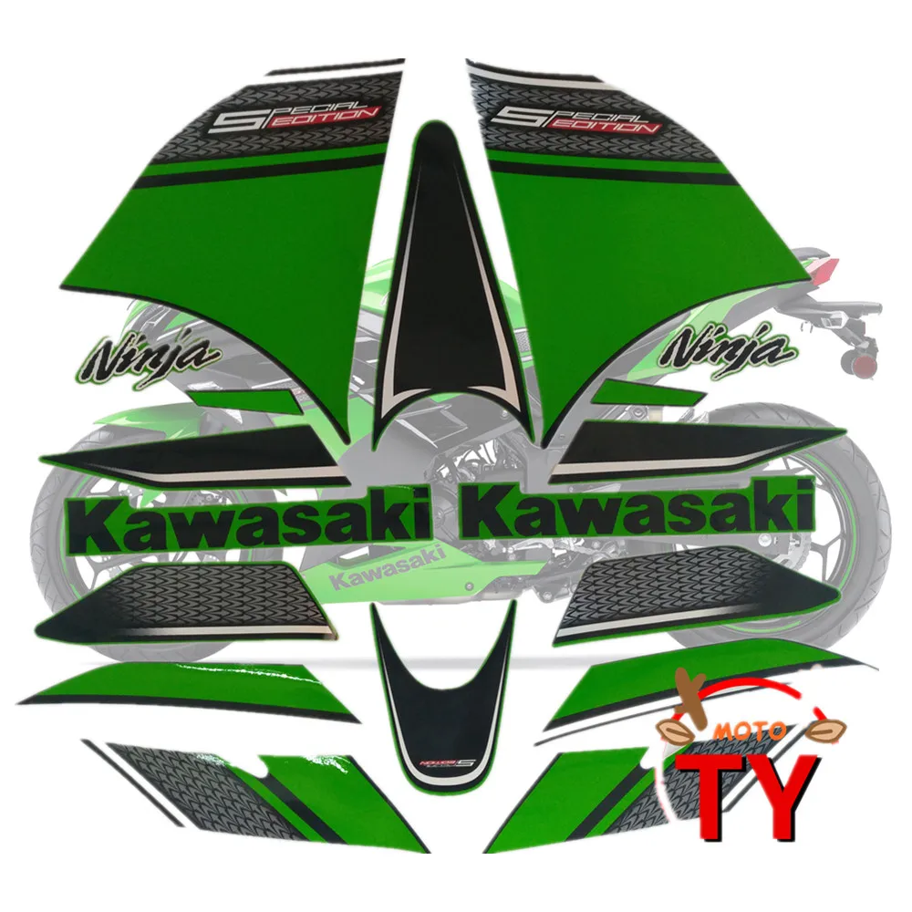 Мотоцикл для Kawasaki Ninja300 13-14 Ninja 300 2013- наклейка на обтекатель полный комплект аппликация Высокое качество весь автомобиль наклейка