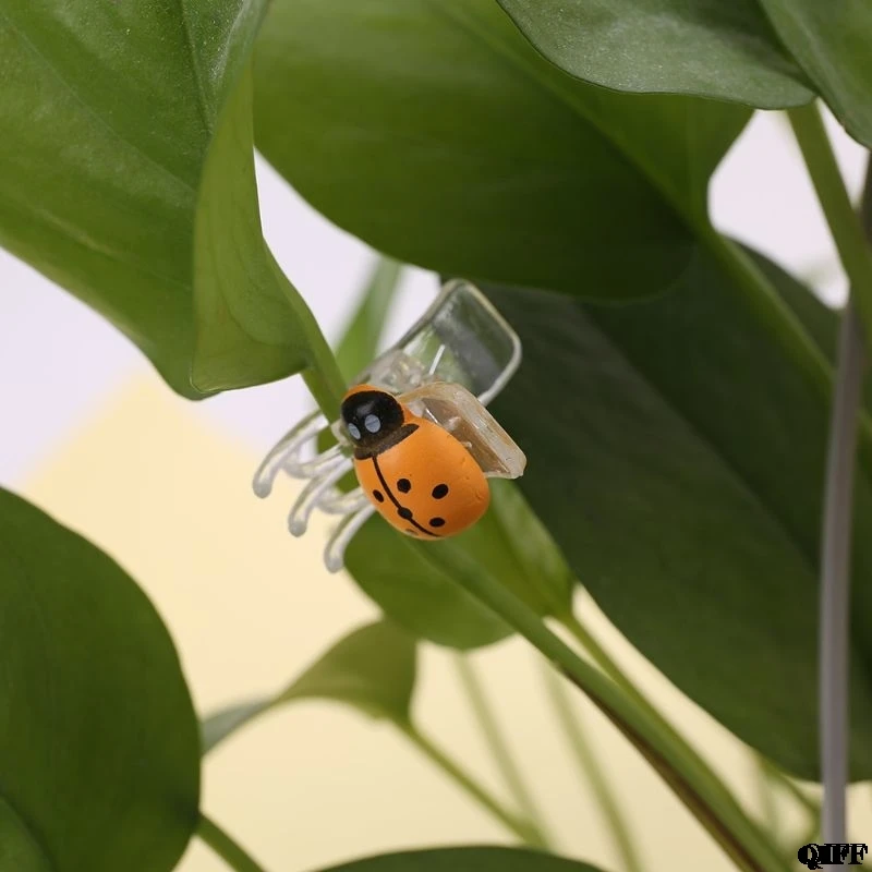 Милая Божья коровка Орхидея зажимы Садовый цветок Cymbidium пластик клип стволовых поддержка зажимы для поддержка ing стебли лозы