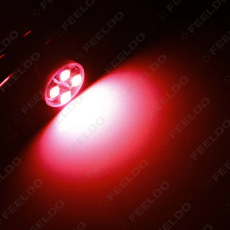 FEELDO 20 шт. BA9S T4W 1895 3528/1210 4SMD светодиодный Светодиодные Автомобильные светодиодные