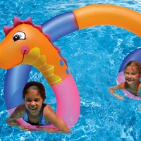 giant inflatable snake swimming ring pool float colorful children summer water outdoor fun toys beach lounger air mattress raft
