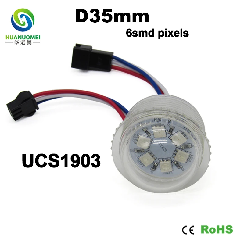 Полный цвет UCS1903 35 мм 6 светодиодный s пиксельный модульный светильник источник