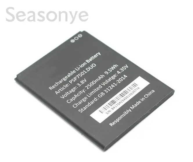 Seasonye 1x2500mAh/7501 WH PSP 7501 DUO VDC Сменный аккумулятор для Prestigio Grace R7 + номер