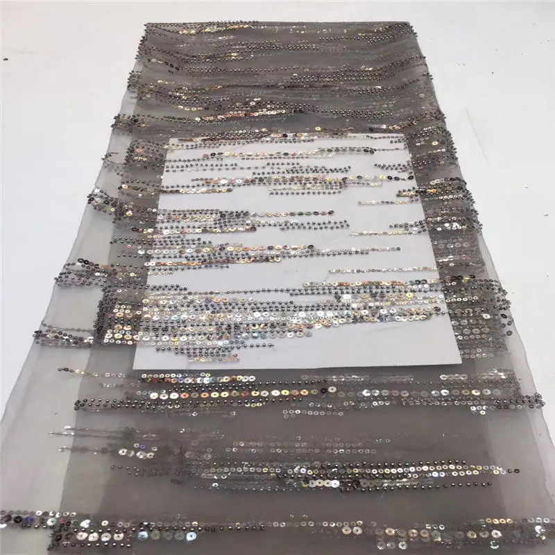 African Lace Fabric Sequins Net High Quality Sequin for 2019 French 5 yards/piece 1708 | Дом и сад