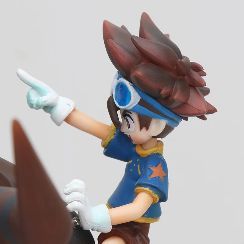 Супер большой 30 см Цифровой Digimon Greymon& Taichi Yagami фигурка YAGAMI TAICHI Greymon ПВХ фигурка игрушка
