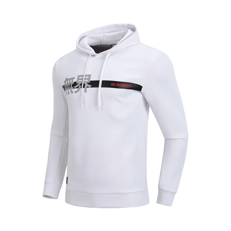 Li-Ning мужской тренировочный спортивный свитер из 92% полиэстера и 8% спандекса, удобная спортивная толстовка с подкладкой AWDP041 MWW1542 - Цвет: AWDP041-2H