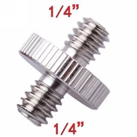 camera accessories 1pc new 14 male to 14 male threaded adapter 14 inch double male screw adapter supports tripod mayitr