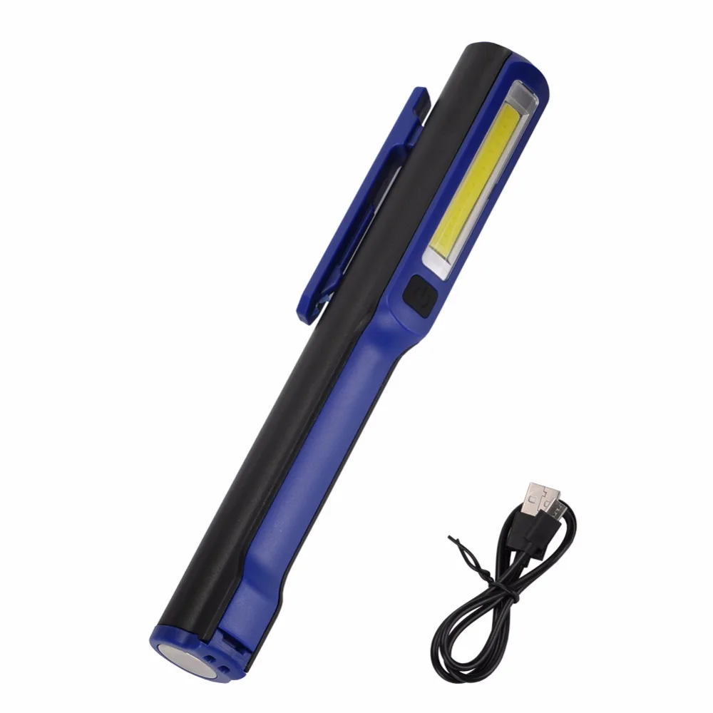 USB COB светодиодный светильник-вспышка, рабочий светильник, крепкий Магнитный вращающийся крючок, ручка, светильник-вспышка для кемпинга, мини-светильник, фонарь с usb-кабелем