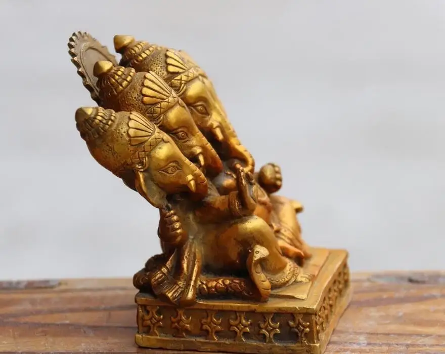 Китайский буддизм медный Бронзовый слон статуя Будды | Дом и сад