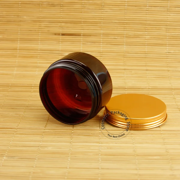 Promotion 100g Empty Plastic Cream Jar Amber Cosmetic Containers Facial Mask Bottles Refillable Packaging Travel Portable | Красота и
