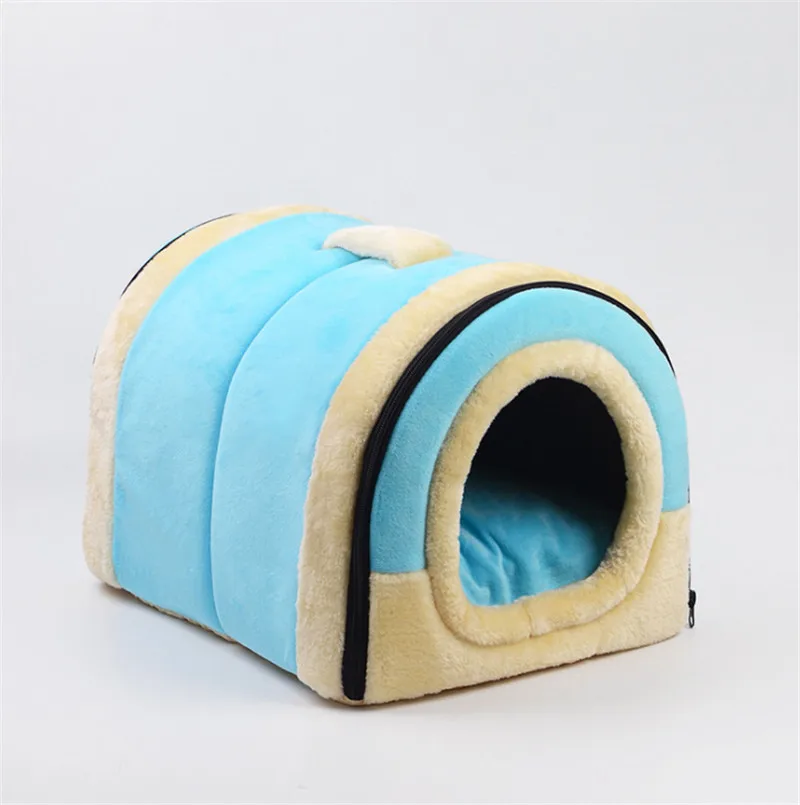 Pet Cat Igloo кровать маленькая собака мягкая Met House ветрозащитная покрытая ручкой