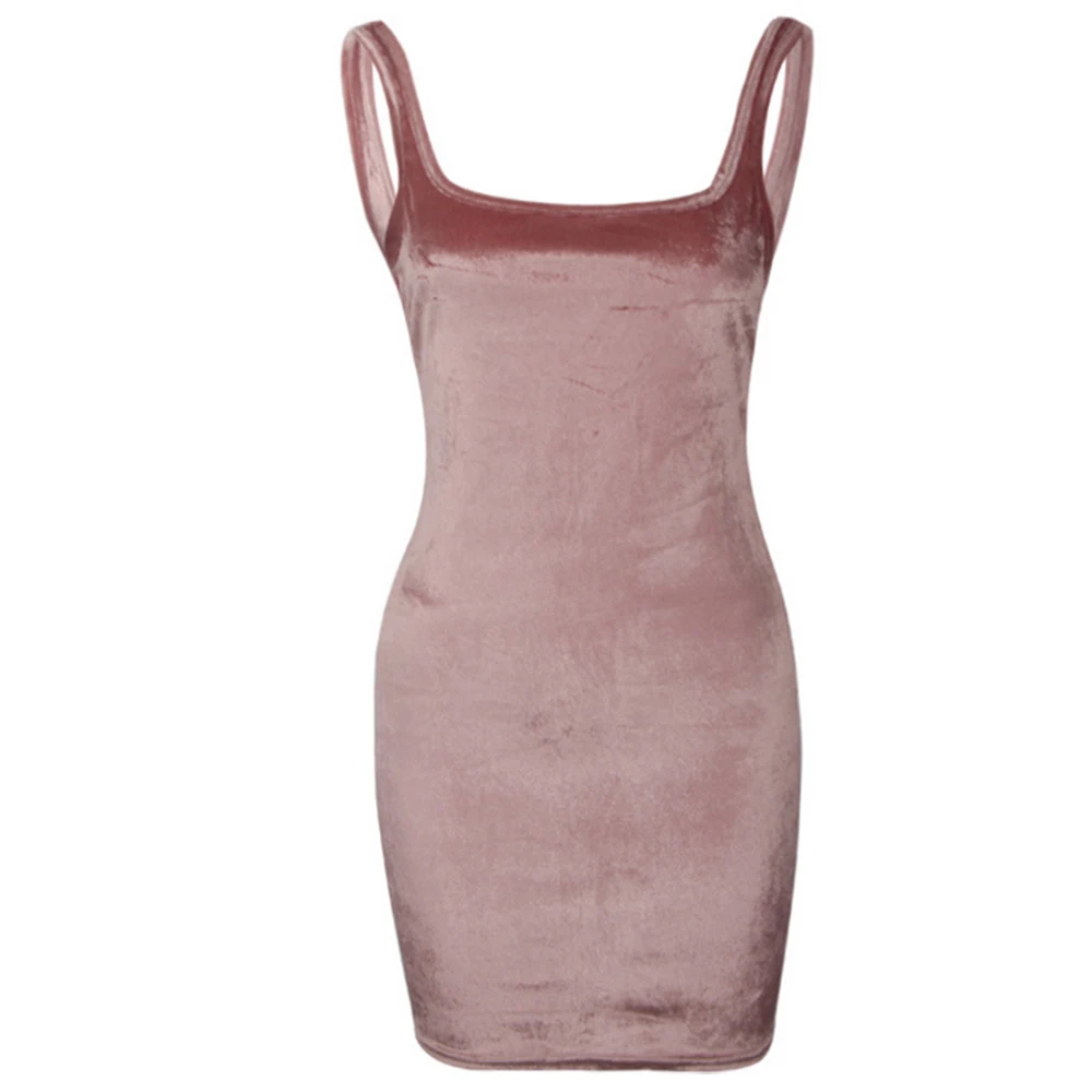 DHTEMA Мода Случайный Сексуальный Твердые Рукавов Танк Женщины Лето Dress 2017 bodycon Vestidos