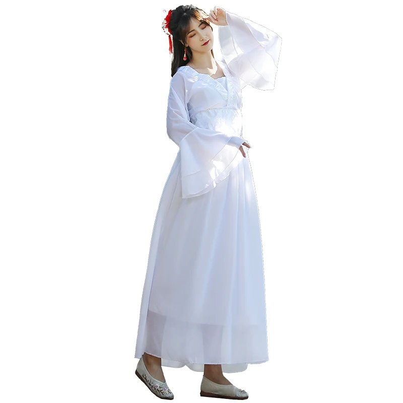 Специальное предложение Новое поступление полиэстер китайский Hanfu древний китайский костюм сказочной принцессы Tanabata