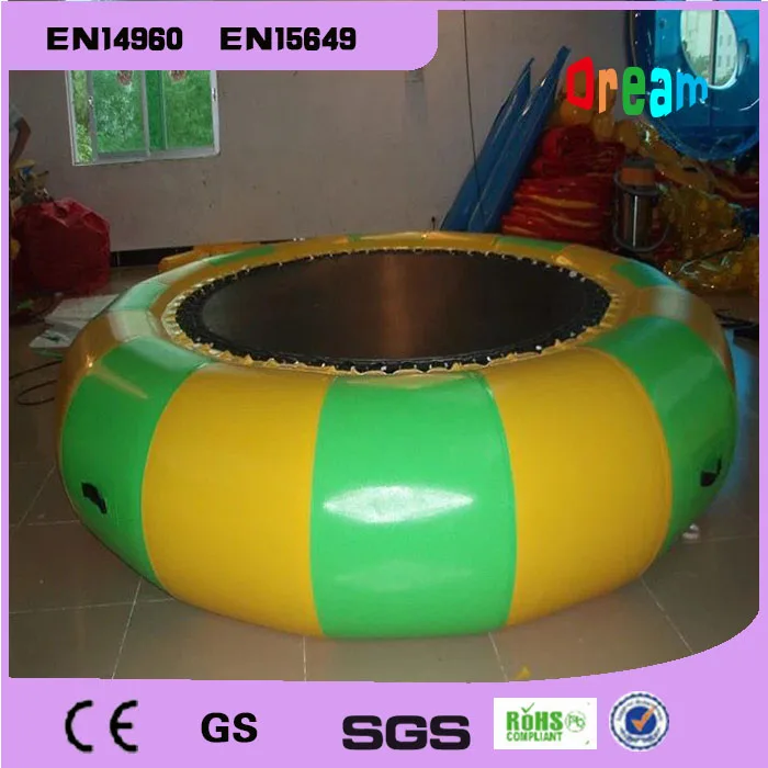 

Free Shipping Diameter 2m 0.9mm PVC Inflatable Water Trampoline Water Jumping Bed Jumping Trampoline Come Free a Pump
