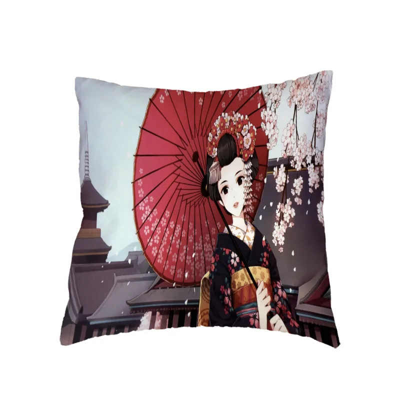 Индийская статуя Будды картина маслом абстрактный стиль наволочка японская