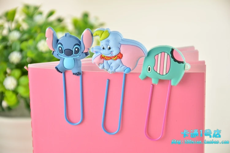 Cartoon stationery gift paper clip bookmarks Cute animals curvy pin four suits Hello Kitty bear | Канцтовары для офиса и дома