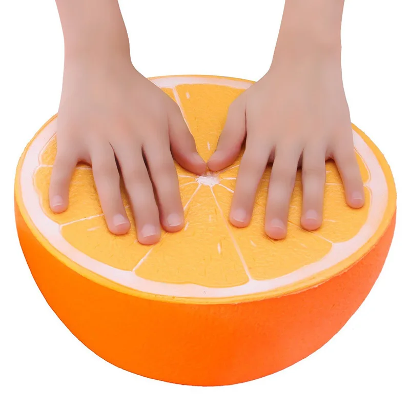 Мягкие Squishies большой Оранжевый Арбуз Jumbo замедлить рост игрушки дети весело